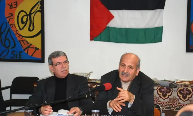 اللواء الركن خضر معروف - ابو العباس فى لقاء مع ابناء الجالية العربية والفلسطينية