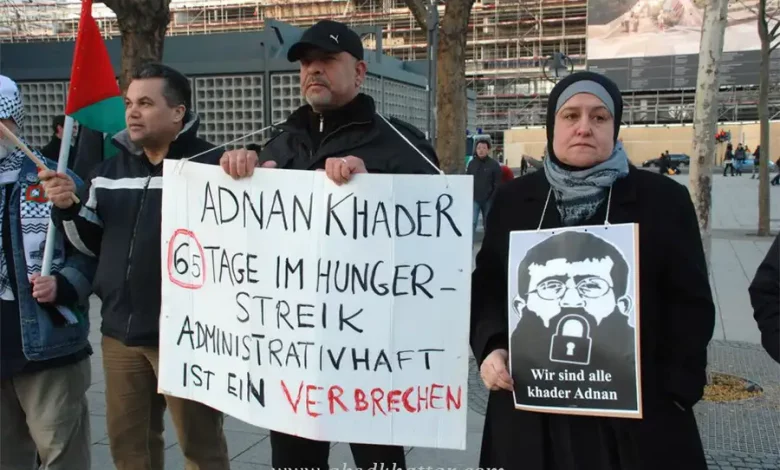 تضامنا مع الاسير الشيخ خضر عدنان في برلين