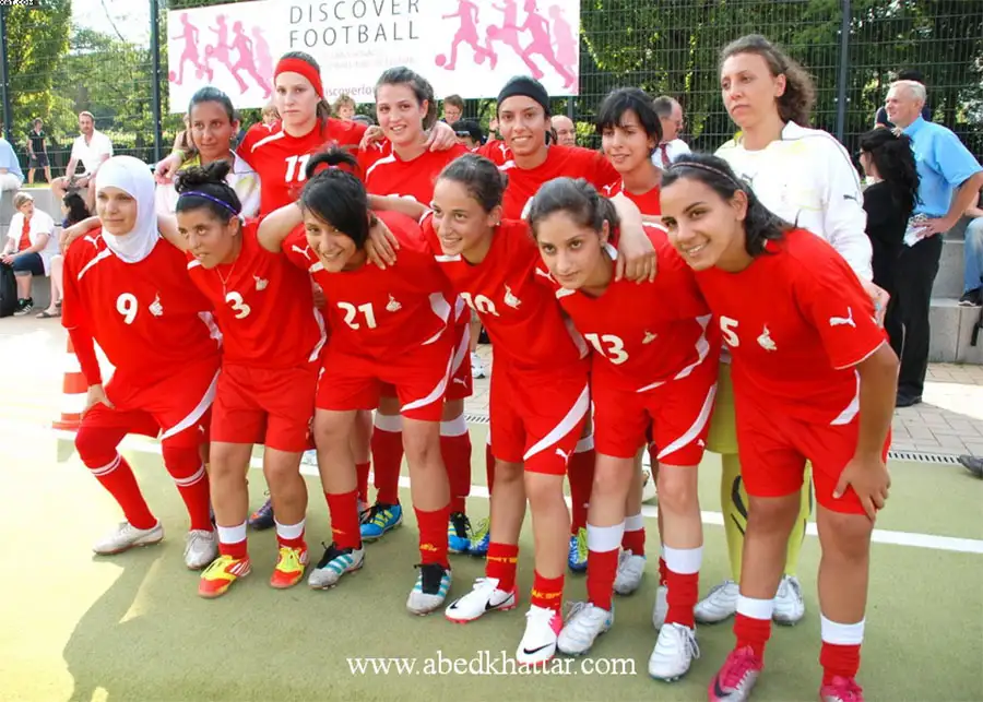 زيارة المنتخب النسوي الفلسطيني الرياضي لكرة القدم الى برلين