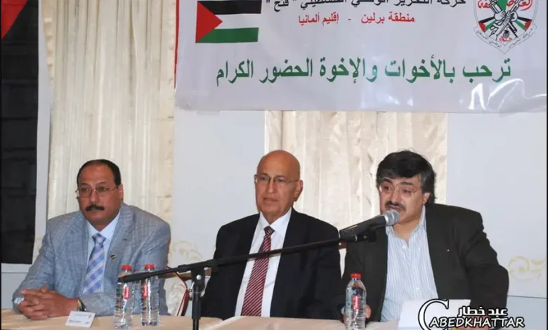 ندوة سياسية للدكتور نبيل شعث عضو اللجنة المركزية لحركة فتح في برلين