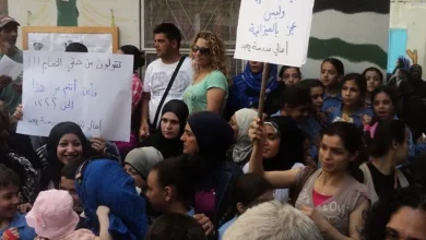 اعتصام داخل مبنى مدرسة يعبد الابتدائية المختلطة استنكارا لسياسة الانروا‎