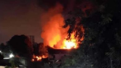 حريق جديد في مخيم البداوي بالقرب من شركة ابو الفهد