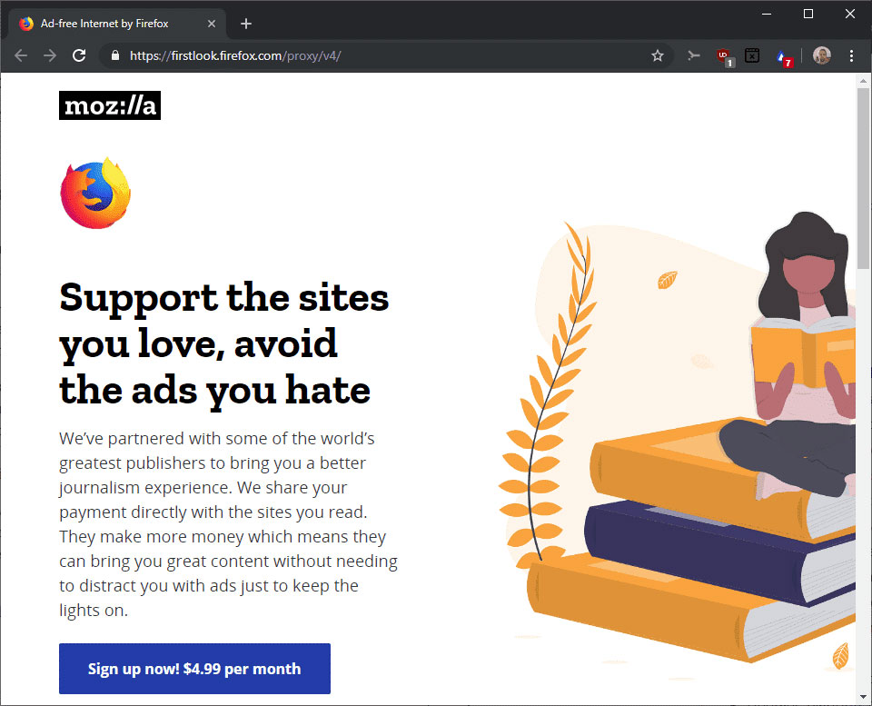فايرفوكس يقدم إنترنت بدون إعلانات مقابل رسوم اشتراك