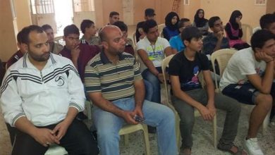 ضمن سلسلة الانشطة التي تقوم بها لجنة الامن المجتمعي شارك في مخيم البداوي