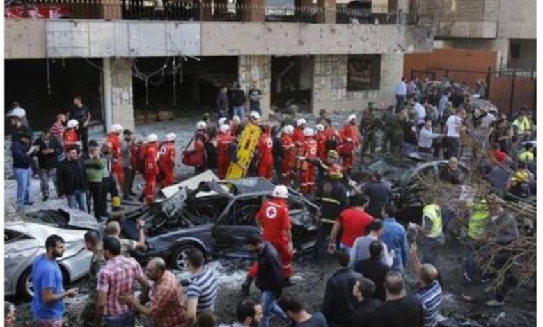 بالصور والفيديو .. إنفجاران قرب السفارة الإيرانية في بيروت