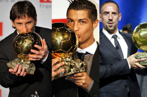 رسمياً || الكرة الذهبية تنحصر بين رونالدو وميسي وريبيري