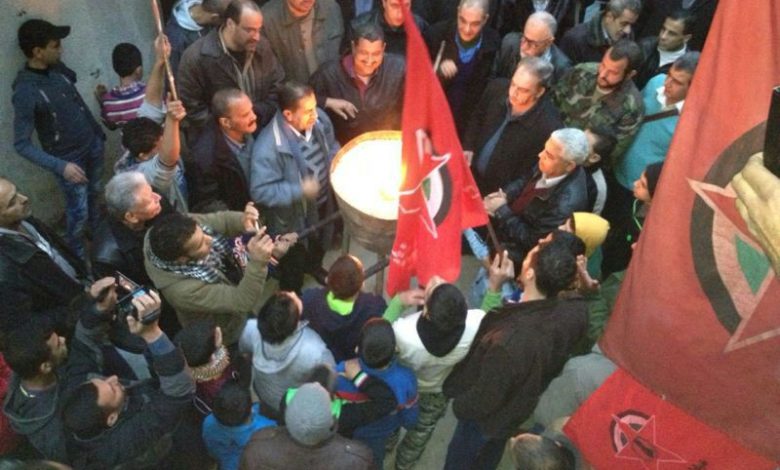 الجبهة الديمقراطية في مخيم شاتيلا تحتفل بانتصار العيساوي