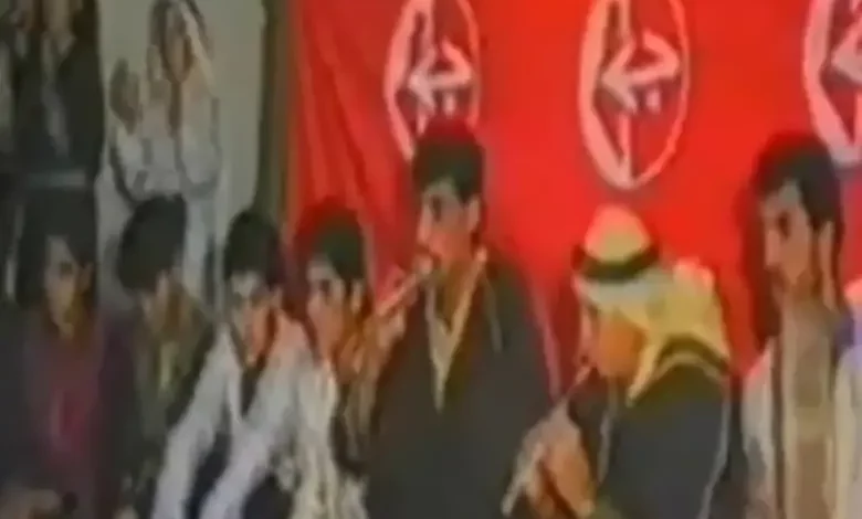 احتفال الجبهة الشعبية لتحرير فلسطين بمناسبة اليوبيل الفضي في مخيم البداوي عام 1984