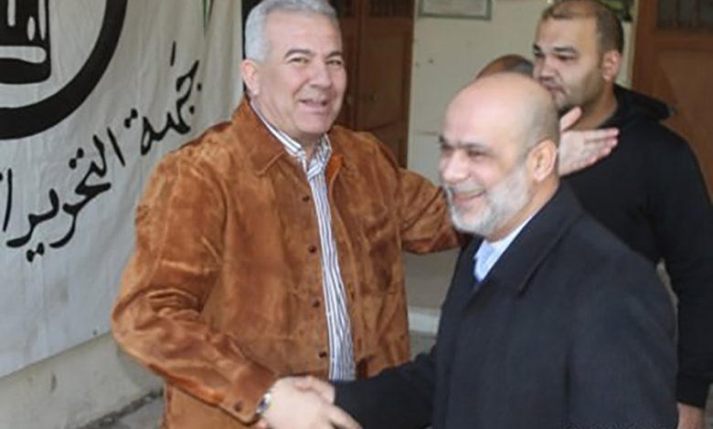 جبهة التحرير الفلسطينية تستقبل الجماعة الاسلامية في مقر الأمانة العامة للجبهة في عين الحلوة‎