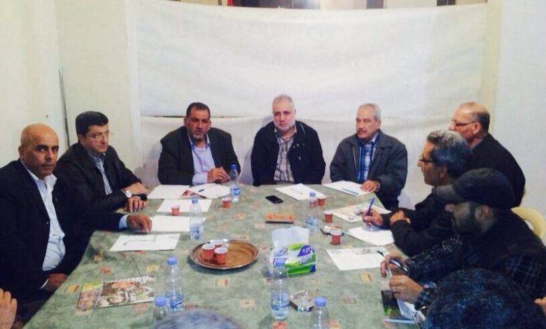 اجتماع للقوى السياسيه الفلسطينيه في اقليم الخروب