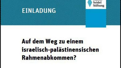 دعوة مؤسسة هانس زايدل شتيفتونغ لحضور حوار بعنوان على طريق إطار خطة بين الفلسطينيين و الإسرائيليين