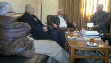 ابو جهاد فياض يزور امين عام حزب طليعة لبنان