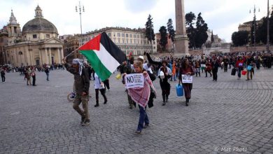 حركة نساء مناضلات || روما في اليوم العالمي للمياه تسلط الاضواء على نهب الاحتلال الاسرائيلي للثروات الطبيعية للشعب الفلسطيني‎