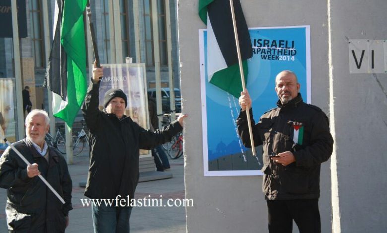 إحتجاج على مشاركة إسرائيل في معرض السياحة في برلين
