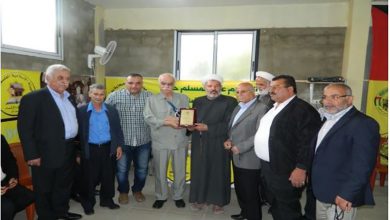 افتتاح مشروع قناة السيول في مخيم الرشيدية