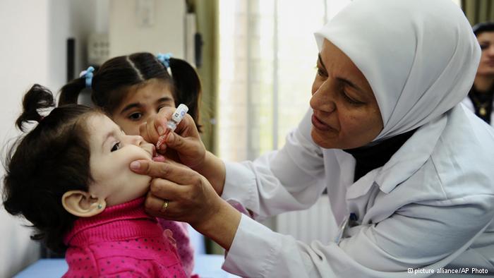شلل الأطفال في سوريا