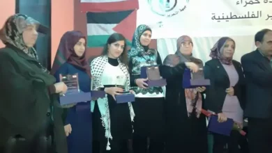 جبهة التحرير الفلسطينية تكرم الفنانة الفلسطينية ميرنا عيسى