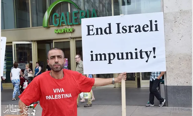 وقفة احتجاج لمقاطعة البضائع والاستثمارات الصهيونية من مجموعة BDS