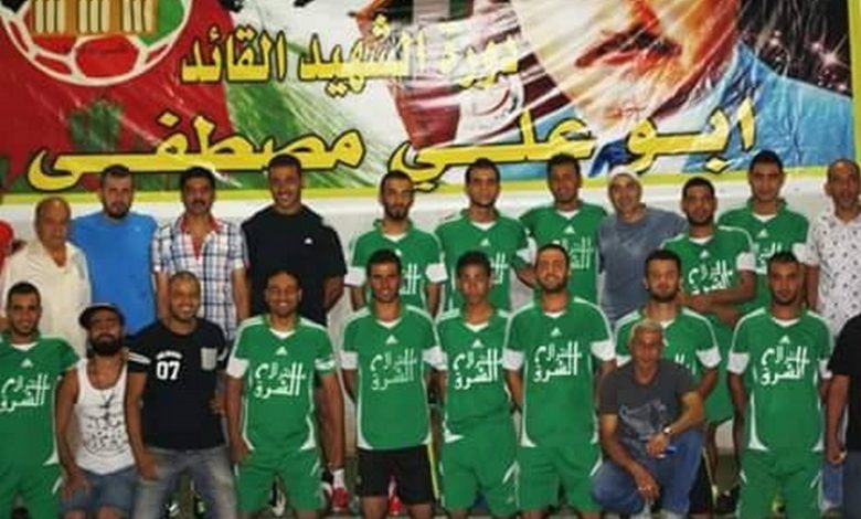 تعادل نادي النضال مقابل نادي الخليل بدون اهداف في مخيم البداوي