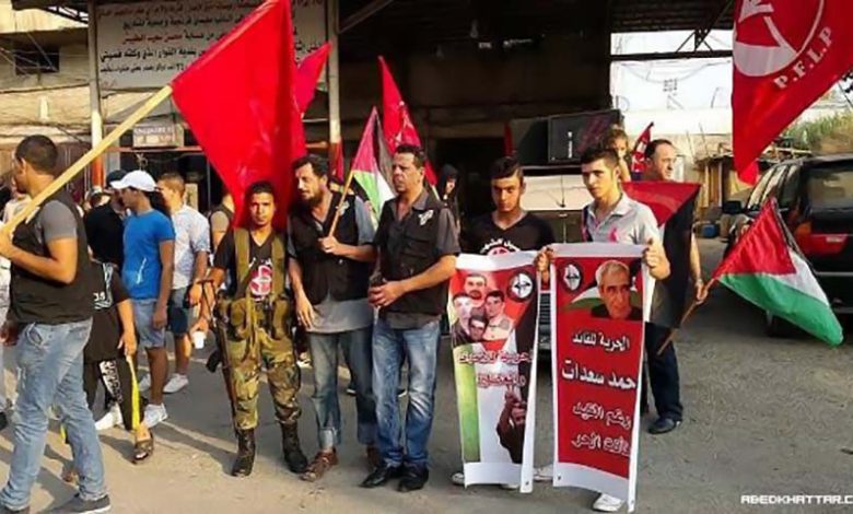 الشعبية في البداوي تنظم مسيرة تضامنية مع القائد سعدات والأسرى