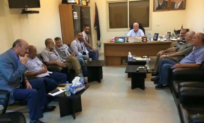 لقاء الاخوة قيادة حركة فتح في لبنان مع الاخوه الوفد القادم من أرض الوطن من مخيم قلنديه