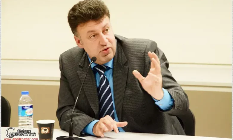 الاعلامي العربي أكثم سليمان في ندوة للتضامن مع قناة المنار والميادين