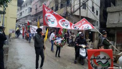 حزب الشعب الفلسطيني في طرابلس يحي الذكرى 34 لإعادة تأسيسه،بتنظيم مسيرة جماهيرية حاشدة في مخيم البداوي