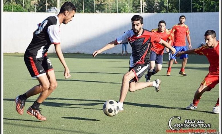 تعادل فريق نادي شبيبة فلسطين وفريق الدرة ضمن دوري شهر رمضان 2016