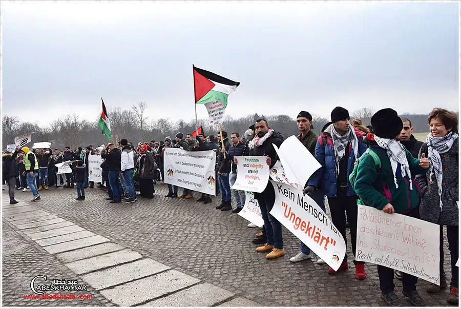 مبادرة حق اللجوء الفلسطيني في ألمانيا تحت شعار نحن نحب الحياة ما استطعنا إليها سبيلا