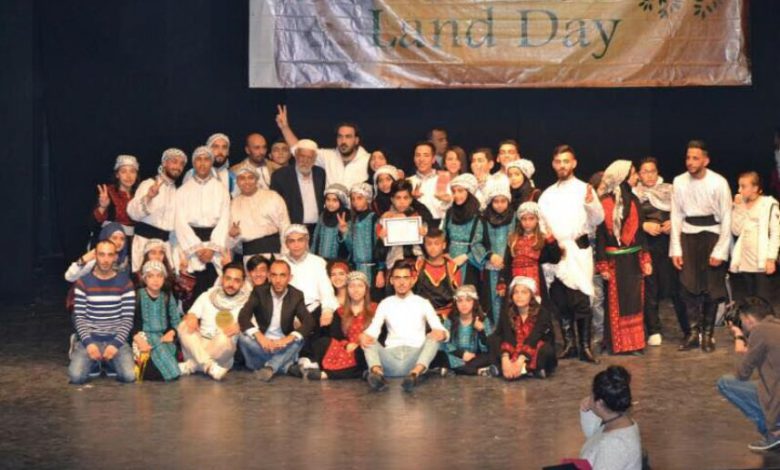 مهرجان تراثي لأربع فرق فلسطينية لمناسبة يوم الأرض