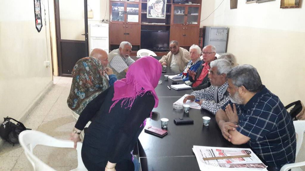 اللجنة الشعبية الفلسطينية في مخيم البداوي تستقبل وفدا فرنسيا