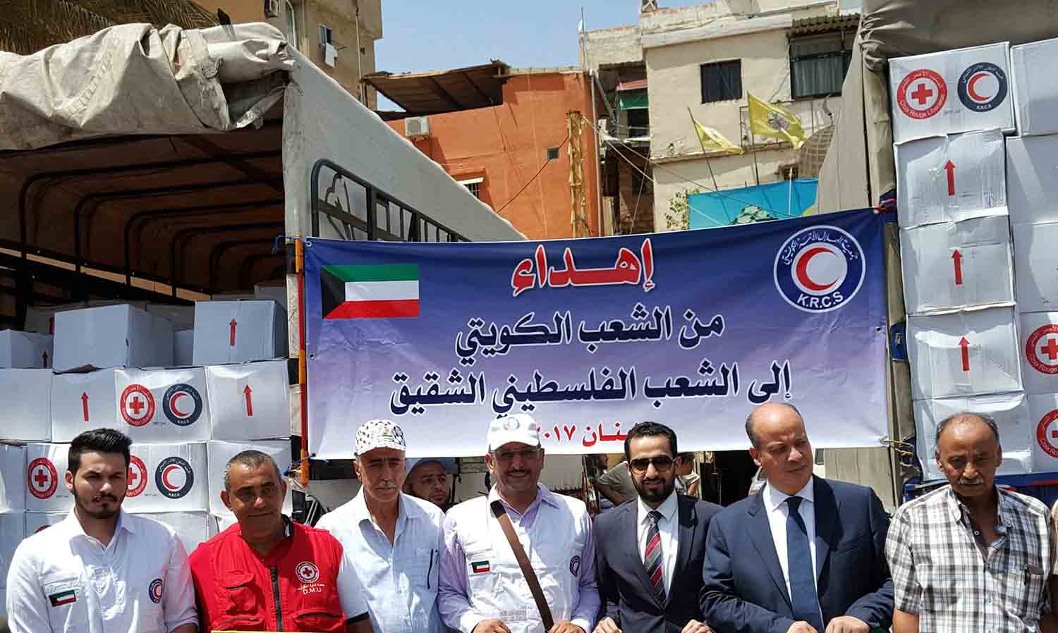 مساعدات غذائية من الشعب الكويتي إلى المخيّمات الفلسطينية في لبنان