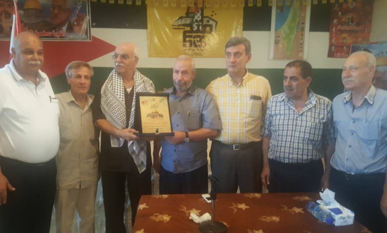 حركة فتح تكرم الحاج رفعت في مخيم البداوي