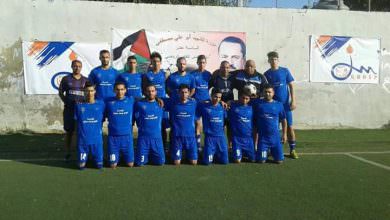 فوز نادي الخليل على نادي العودة بنتيجة 8 - 2 في مخيم البداوي