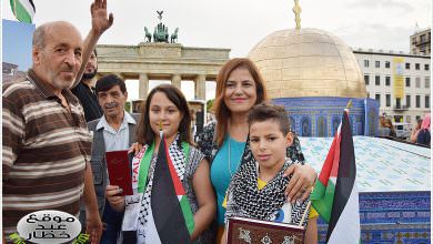 برلين || بحضور حاشد ... مهرجان إنتصار القدس يعرض مجسمات ضخمة للمسجد الأقصى وقبة الصخرة وكنيسة القيامة