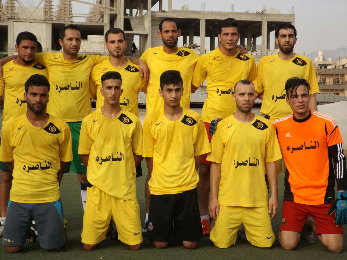 فوز نادي الصمود على نادي الناصرة بنتيجة 4 _ 1 على ارض ملعب فلسطين في مخيم البداوي