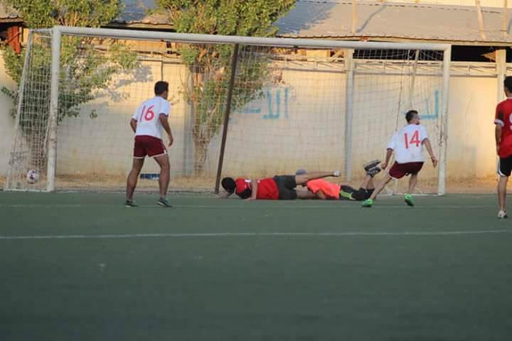 تعادل نادي الهلال و نادي الضفة بنتيجة 2 _ 2 على أرض ملعب فلسطين في مخيم البداوي