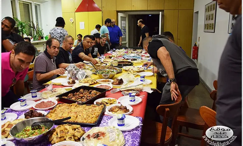 حفل الإفطار الذي أقامته رابطة أبناء مخيم البداوي في برلين