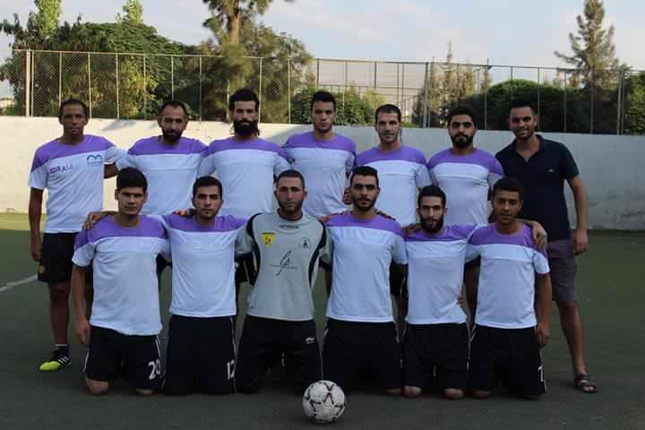 فاز نادي ألاجيال على نادي النجوم بنتيجة 6 _ 1 على ارض ملعب فلسطين في مخيم البداوي