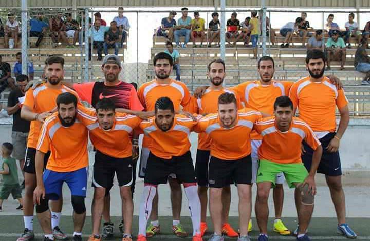 فاز نادي الضفة على نادي الدرة بنتيجة 5 _ 1 على ارض ملعب فلسطين في مخيم البداوي