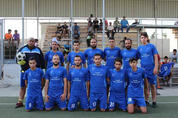 فاز نادي فلسطين على نادي العودة بنتيجة 3 _ 1على ارض ملعب فلسطين في مخيم البداوي