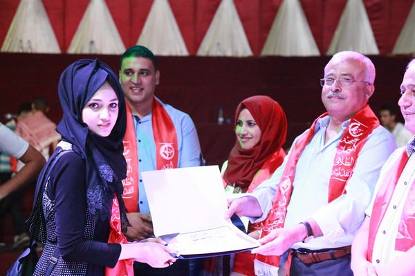 جبهة العمل الطلابي التقدمية تنظم المهرجان الطلابي الأضخم على مستوى قطاع غزة