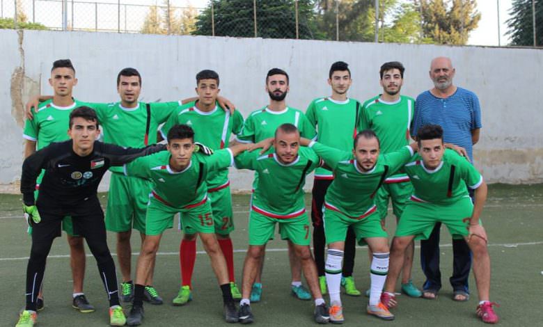 فاز نادي الخليل على نادي التنمية بنتيجة 6 _ 3 على ارض ملعب فلسطين في مخيم البداوي