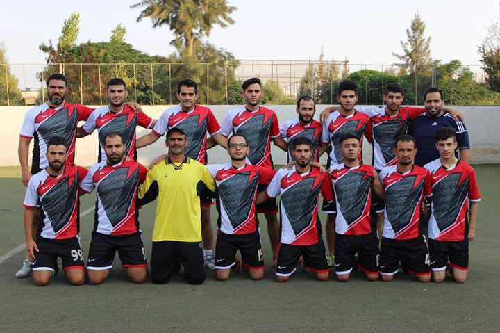 فاز نادي الهلال على نادي الدرة بنتيجة 4 _ 1 على ارض ملعب فلسطين في مخيم البداوي