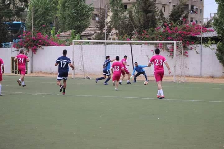 فاز نادي الاشبال على نادي الشبيبة بنتيجة 7 _ 0 على ارض ملعب فلسطين في مخيم البداوي