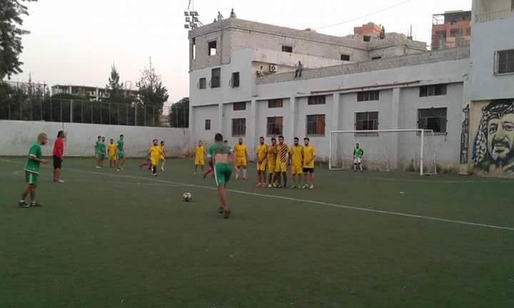 فوز نادي الخليل على نادي الهلال بنتيجة 1 _ 0 على ارض ملعب فلسطين في مخيم البداوي