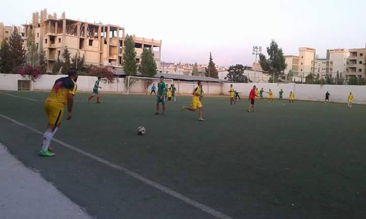 فوز نادي الخليل على نادي الهلال بنتيجة 1 _ 0 على ارض ملعب فلسطين في مخيم البداوي
