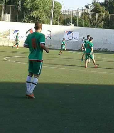 فاز نادي الخليل على نادي فلسطين بنتيجة 6 _ 3 على ارض ملعب فلسطين في مخيم البداوي