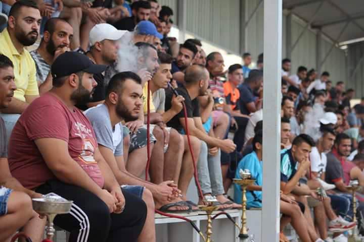 فاز نادي الهلال على نادي اليرموك بنتيجة 2 _ 1 على ارض ملعب فلسطين في مخيم البداوي