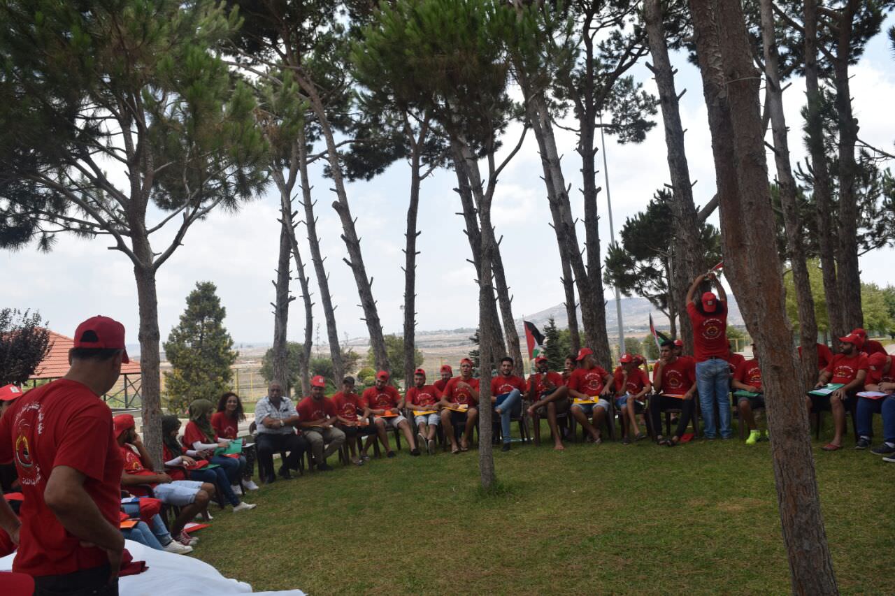 افتتاح مخيم الشهيد غسان كنفاني الثاني في النبطية